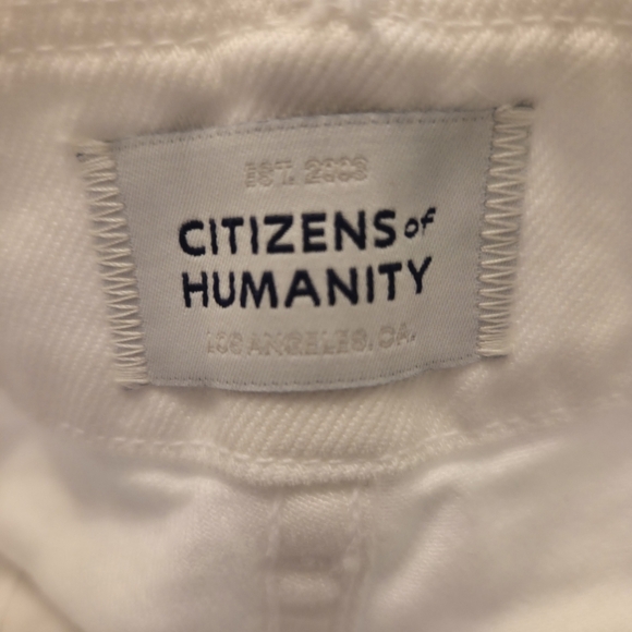 Citizens Of Humanity!! Boardwalk Wide-Leg Jeans- In White!! - Picture 3 of 16